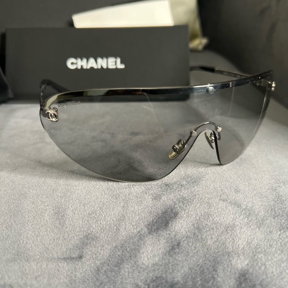 Chanel Metallic Shield Sunglasses